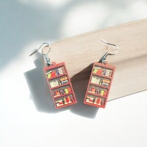 Bookshelf Earrings